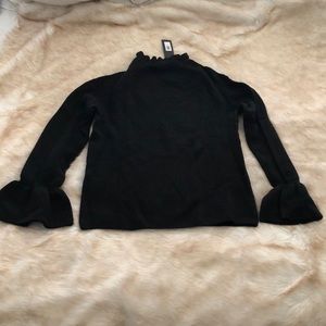 NWT Mock neck turtle neck sweater with ruffle sleeves